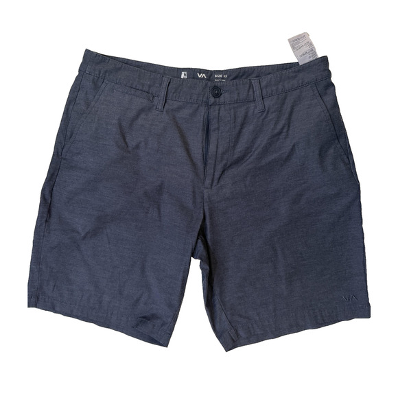 RVCA Shorts Mens 33 Gray Dual Purpose Hybrid Chino Walkshort Outdoor Gorpcore - Picture 1 of 8